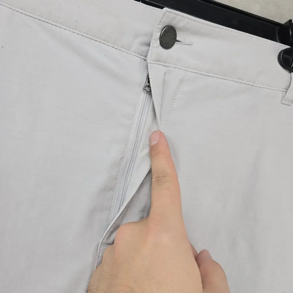 Faherty All Day Chino Shorts Mens 40 Gray Stretch Relaxed Fit 9